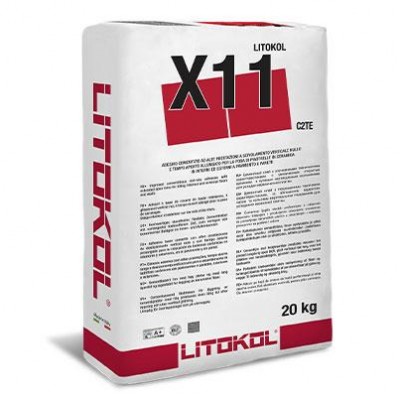 Клей на цементной основе Litokol X11 20 кг C2TE серый (X110020)