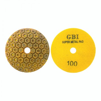 Алмазный гибкий шлифовальный круг GBI металлизированный на липучке №100 (CHG100)