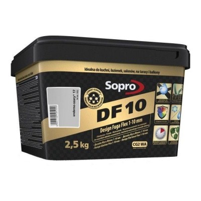 Затирка для швов Sopro DF 10 1052 серебристо-серая №17 (2,5 кг) (1052/2,5)