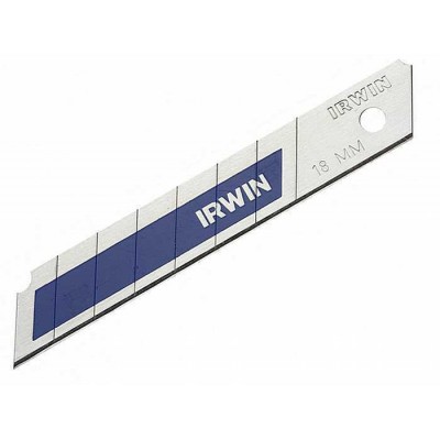 Леза IRWIN біметалічні з сегментом, що відламується 18мм,  5 шт (10507102)
