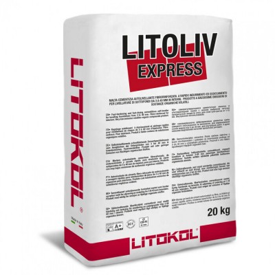Самовирівнювальна цементна суміш Litokol LITOLIV EXPRESS 20 кг (LEX0020)