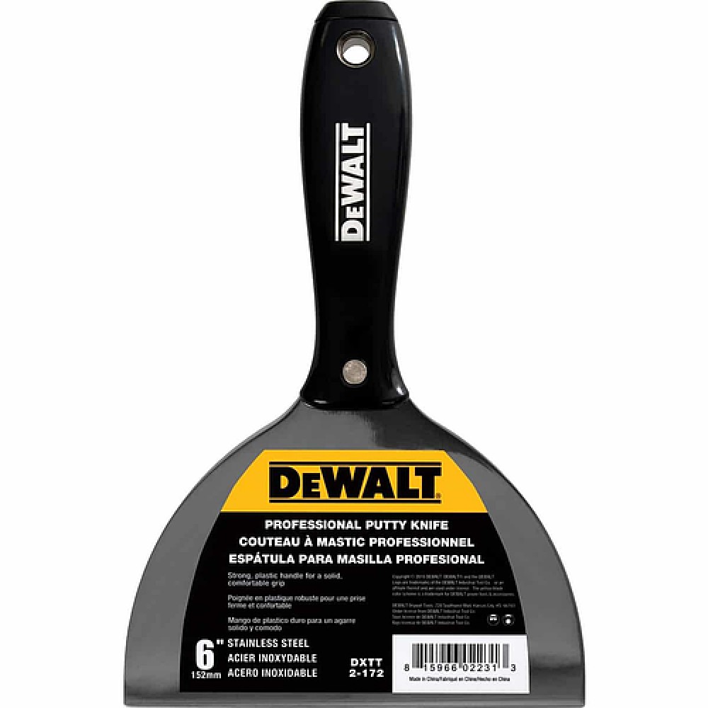 Шпатель DeWalt 6" 152 мм из нержавеющей стали (2-172)