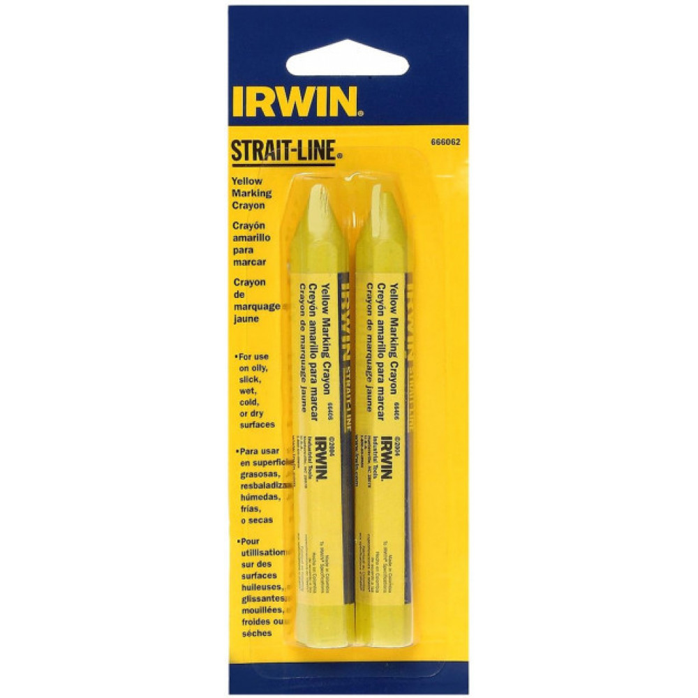 Розмічальний олівець-дрібниця IRWIN, жовтий 2 шт (114 мм) (666062)