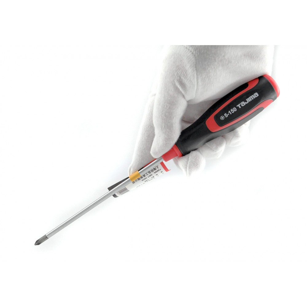Отвертка крестообразная Tajima Phillips PH2 6-200 329 мм (1301-2137)