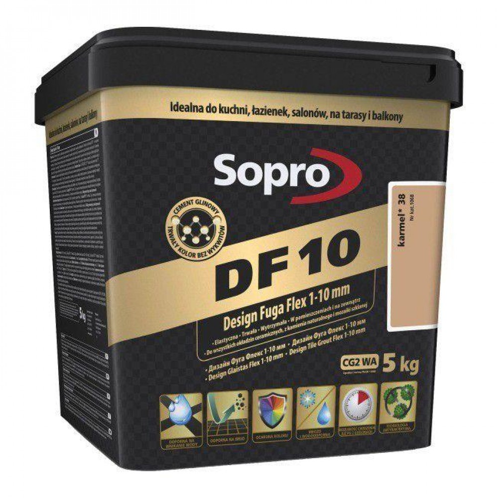 Затирка для швів Sopro DF 10 1068 карамель №38 (5 кг) (1068/5)