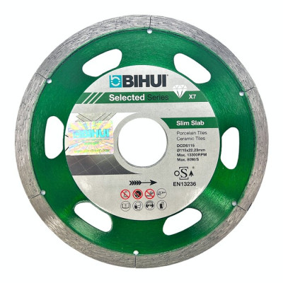 Диск алмазный BIHUI B-SLIM 115 мм для керамогранита и керамики (DCDS115)