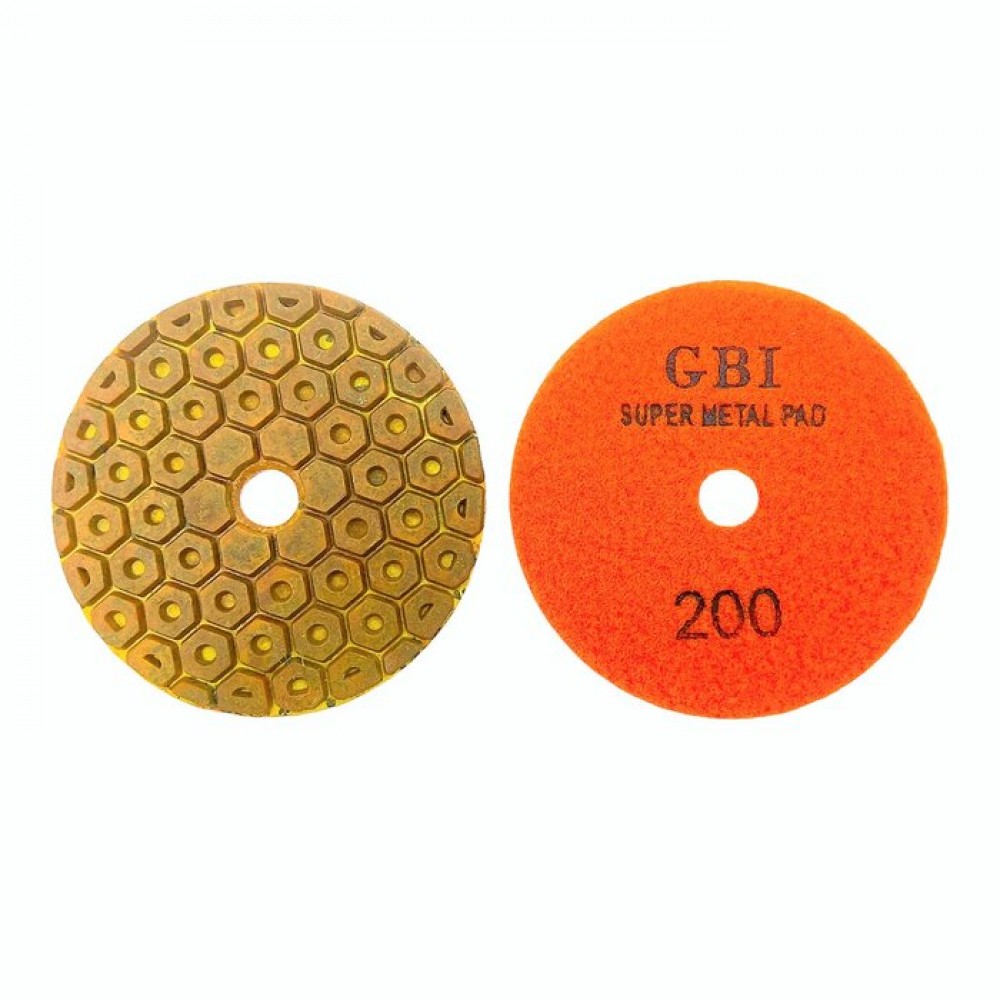 Алмазный гибкий шлифовальный круг GBI металлизированный на липучке №200 (CHG200)