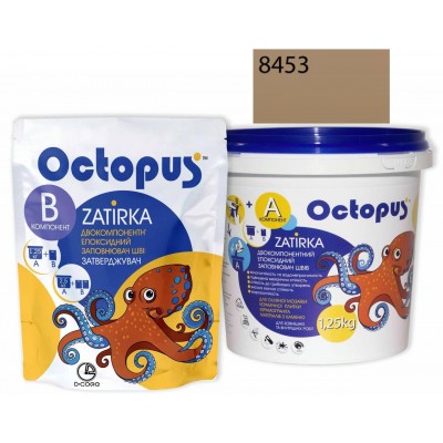 Двокомпонентна епоксидна фуга Octopus Zatirka колір бежевий 8453 1,25 кг (8453-1)