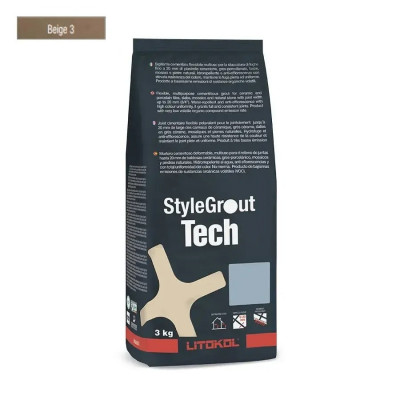 Цементная затирка StyleGrout Tech 0-20 (Beige 3) 3 кг (SGTCHBGE30063)