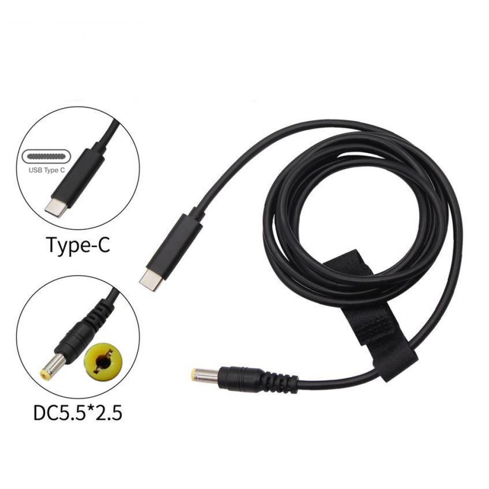 Кабель живлення USB Type-C to DC-5.5-2.5 XoKo (XK-DC5525)