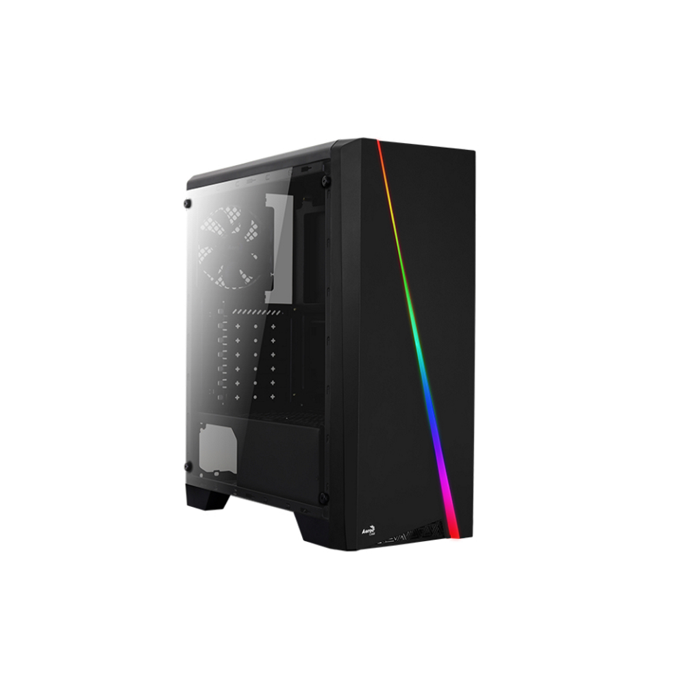 Корпус AeroCool Cylon BG RGB (Cylon BG Tempered Glass) Black без БП