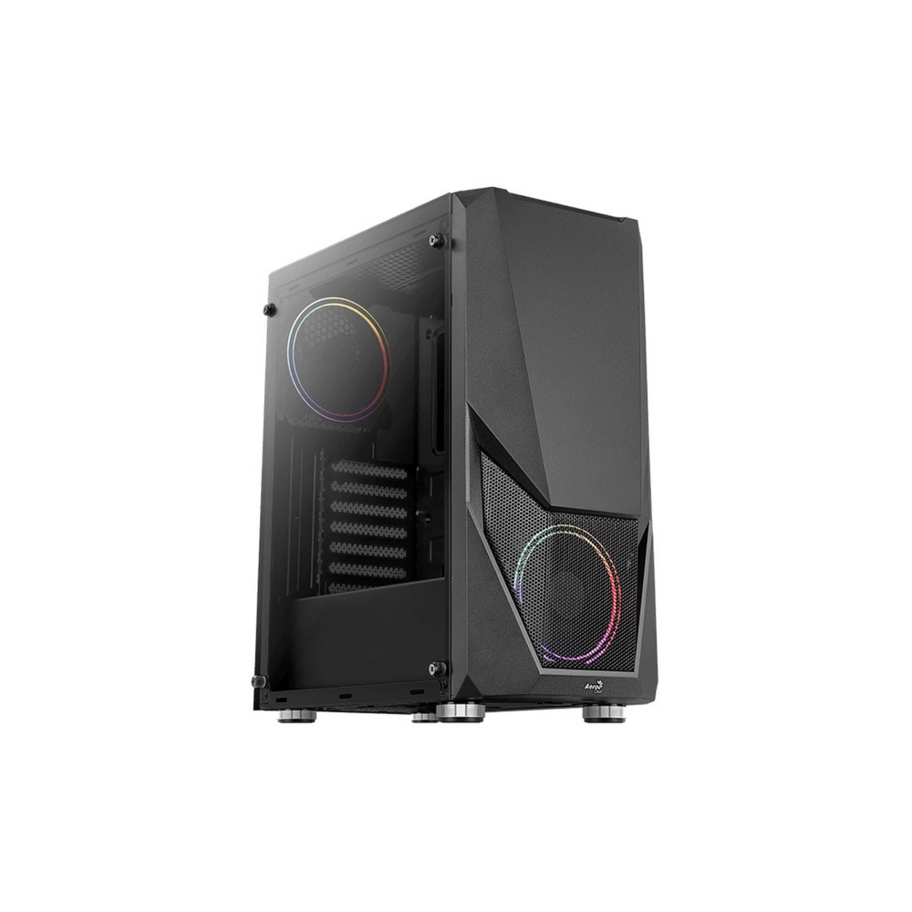 Корпус AeroCool Zauron Saturn FRGB-G-BK-v2 (ACCM-PV23023.11) Black без БП