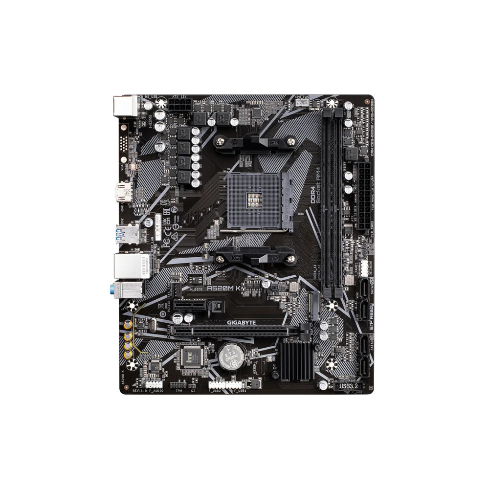 Материнская плата Gigabyte A520M K Socket AM4