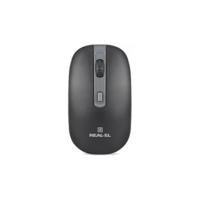 Мышка беспроводная REAL-EL RM-303 Black/Grey USB