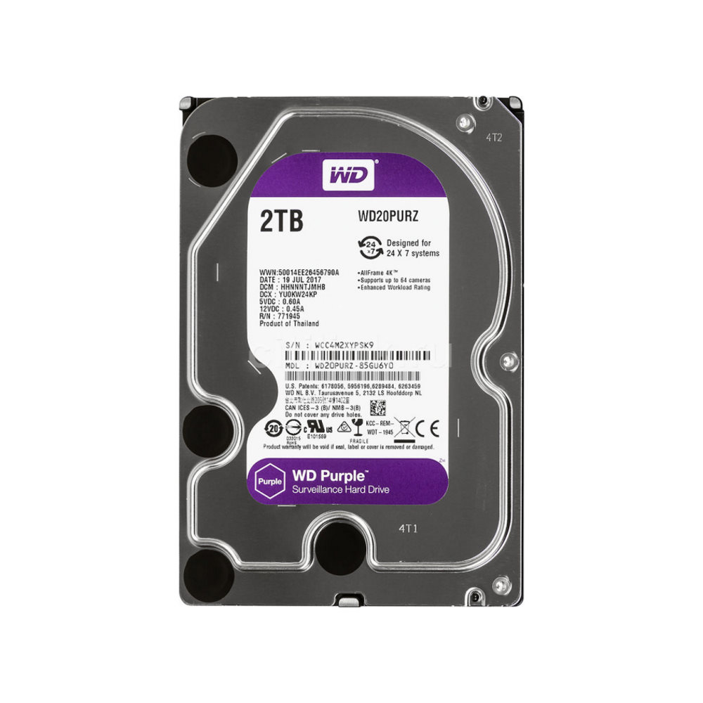 Жорсткий диск Western Digital Purple 2TB (WD20PURZ)