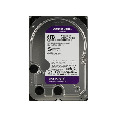 Накопичувач HDD SATA 6.0TB WD Purple 56400rpm 256MB (WD63PURZ)