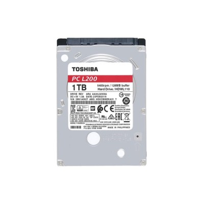 Накопитель HDD 2.5" Toshiba L200 1.0TB SATA 5400rpm 128MB (HDWL110UZSVA)
