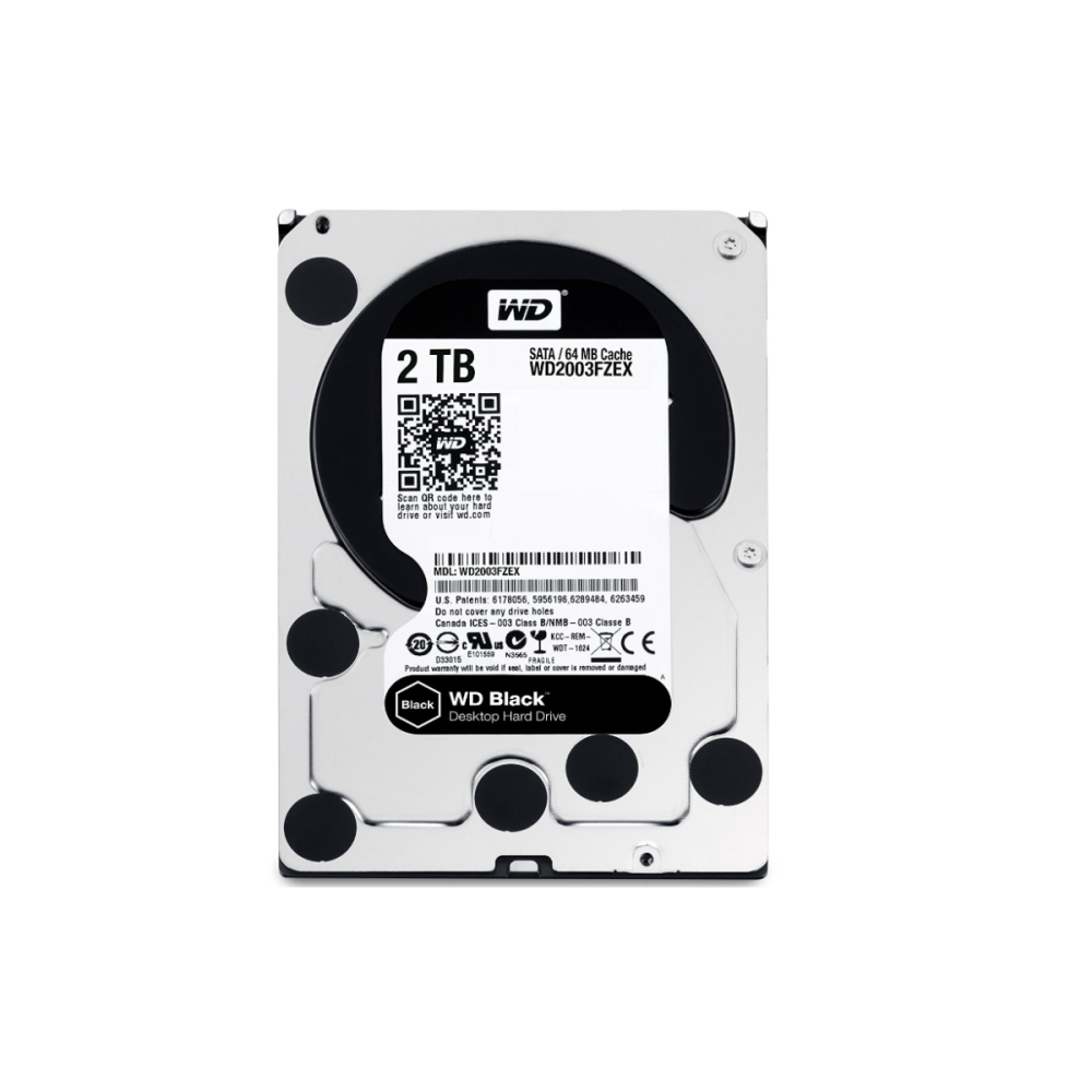 Накопичувач HDD SATA 2.0TB WD Black 7200rpm 64MB (WD2003FZEX)