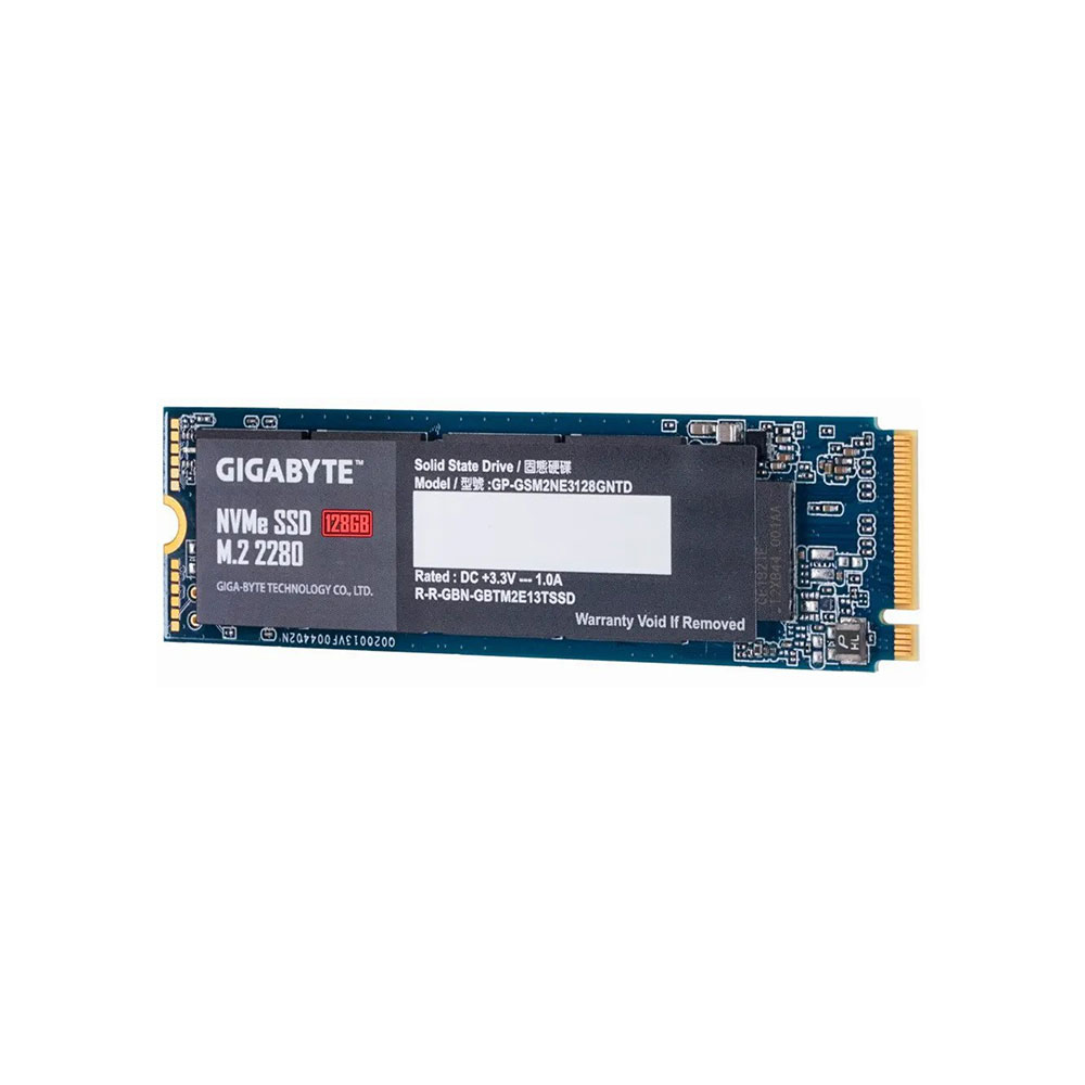 Накопитель SSD 128GB Gigabyte M.2 PCIe NVMe 3.0 x4 NAND TLC (GP-GSM2NE3128GNTD)