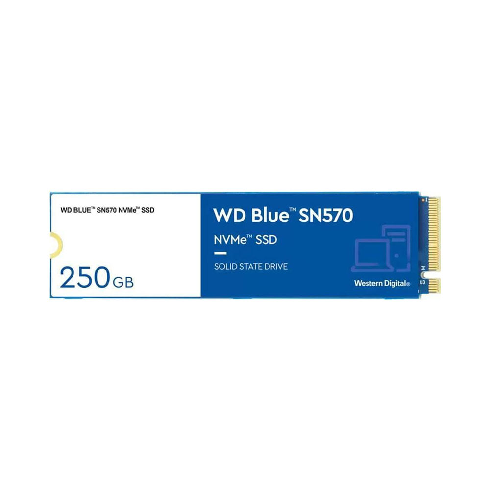 Накопитель SSD 250GB WD Blue SN570 M.2 2280 PCIe 3.0 x4 3D TLC (WDS250G3B0C)