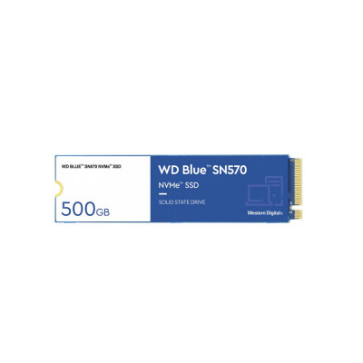 Накопичувач SSD 500GB WD Blue SN570 M.2 2280 PCIe 3.0 x4 3D TLC (WDS500G3B0C)