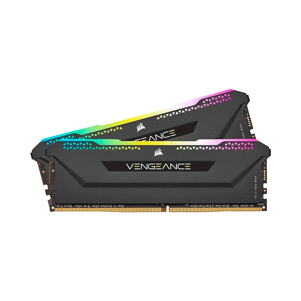 Модуль памяти DDR4 2x8GB/3200 Corsair Vengeance RGB Black (CMH16GX4M2Z3200C16)