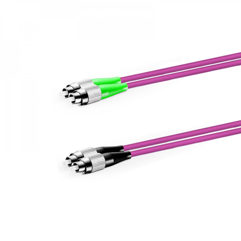 Патч-корд оптический FC/APC-FC/UPC, MM 50/125 OM4, Duplex 3.0мм, Network, 3м