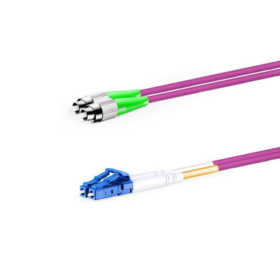 Патч-корд оптический FC/APC-LC/UPC, MM 50/125 OM4, Duplex 3.0мм, Network, 5м
