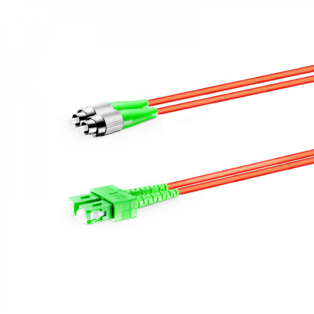 Патч-корд оптический FC/APC-SC/APC, MM 50/125 OM2, Duplex 3.0мм, Network, 0.5м
