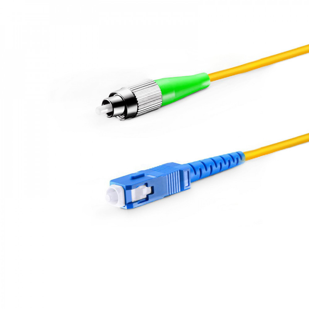 Патч-корд оптический FC/APC-SC/UPC, SM 9/125 G657A1, Simplex 3.0мм, Network, 1м