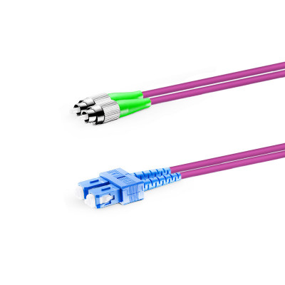 Патч-корд оптический FC/APC-SC/UPC, MM 50/125 OM4, Duplex 3.0мм, Network, 5м