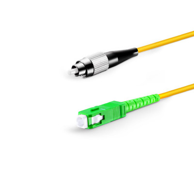 Патч-корд оптичний FC/UPC-SC/APC, SM 9/125 G652D, Simplex 3.0мм, Network, 0.5м