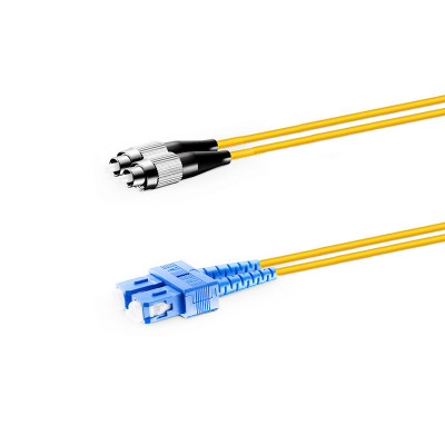 Патч-корд оптичний FC/UPC-SC/UPC, SM 9/125 G652D, Duplex 3.0мм, Network, 0.5м