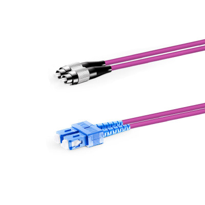 Патч-корд оптический FC/UPC-SC/UPC, MM 50/125 OM4, Duplex 3.0мм, Network, 5м