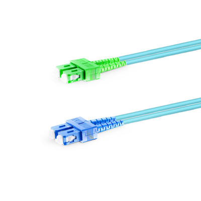 Патч-корд оптичний SC/APC-SC/UPC, MM 50/125 OM3, Duplex 3.0мм, Network, 0.5м