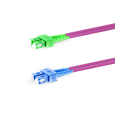 Патч-корд оптический SC/APC-SC/UPC, MM 50/125 OM4, Duplex 3.0мм, Network, 5м