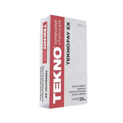 Клей для плитки Teknofay EX 25 кг C2TE белый (TN0001)