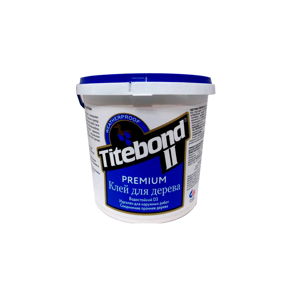 Столярный ПВА клей для дерева Titebond II Premium Wood Glue D3, 10 кг (5008-10) (5008-10)