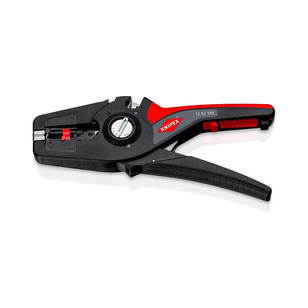 Стриппер автоматический Knipex PreciStrip16 (c кабелерезом), 0,08 -16 мм² (12 52 195 SB)