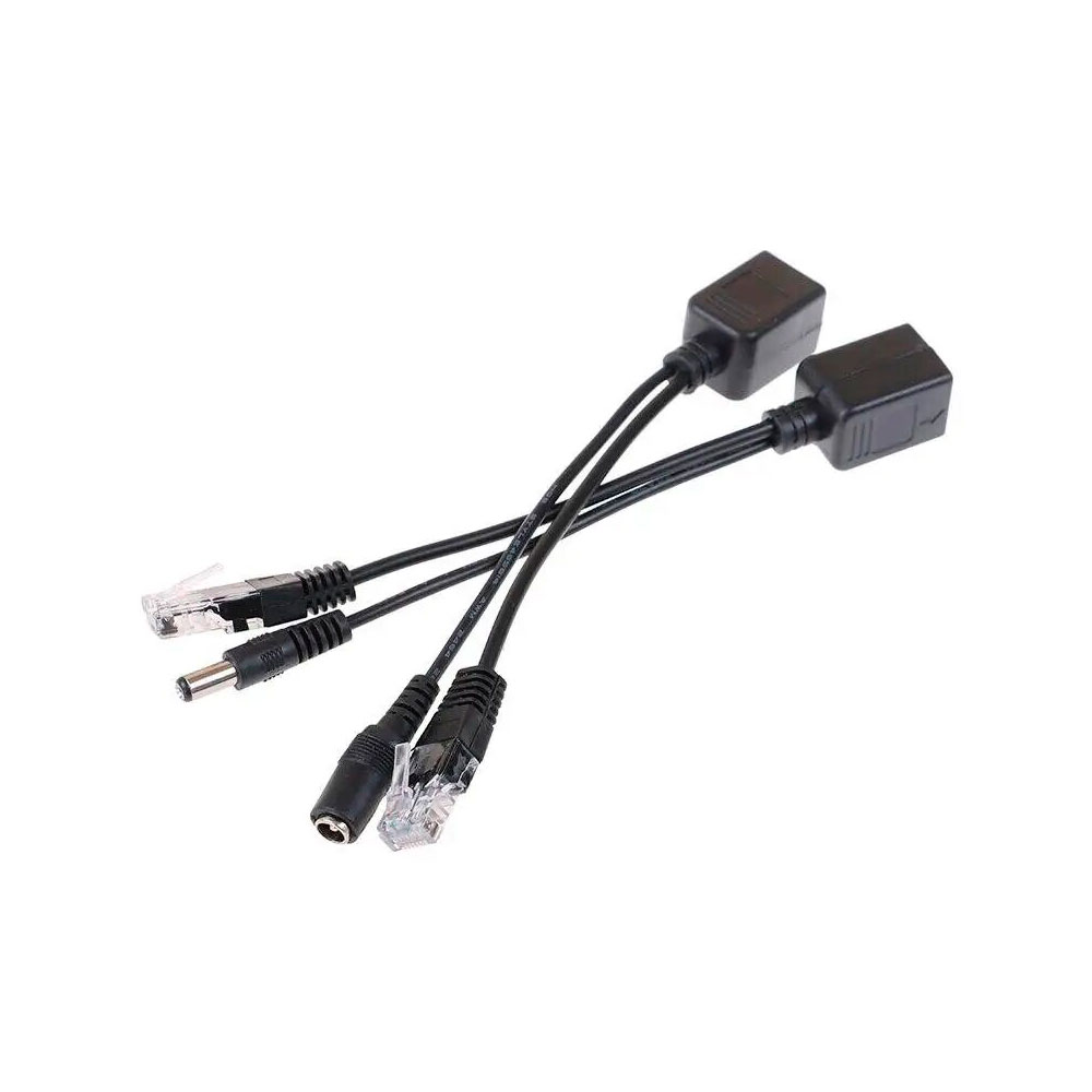 PoE адаптер (adapter/Injector) + Splitter (кабельный)