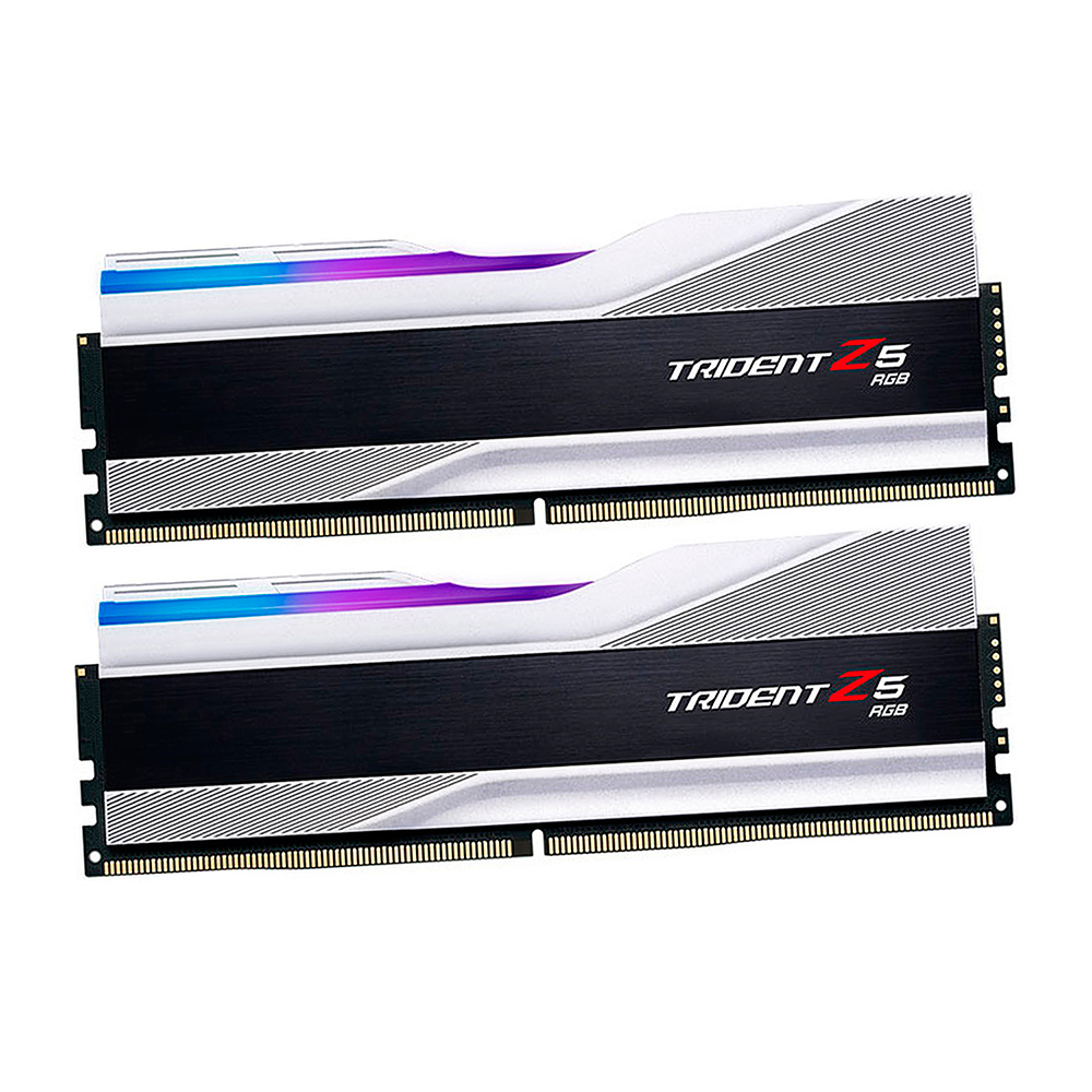 Модуль памяти DDR5 2x16GB/6000 G.Skill Trident Z5 RGB Silver (F5-6000J3636F16GX2-TZ5RS)
