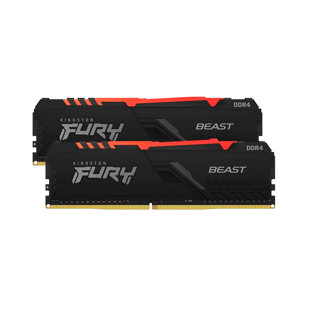 Модуль памяти DDR4 2x8GB/3200 Kingston Fury Beast RGB (KF432C16BBAK2/16)