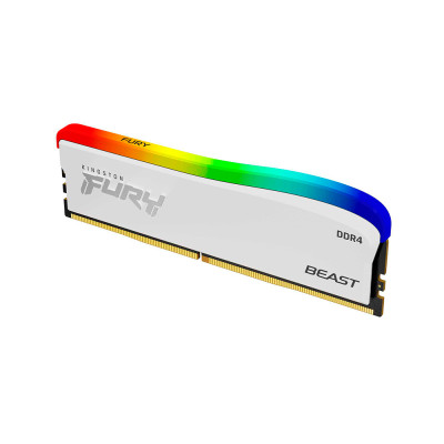 Модуль пам`ятi DDR4 16GB/3600 Kingston Fury Beast White RGB SE (KF436C18BWA/16)