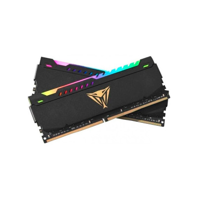Модуль памяти DDR4 2x8GB/3200 Patriot Viper Steel RGB Black (PVSR416G320C8K)