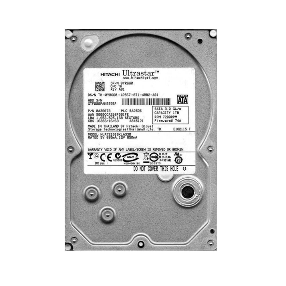 Накопичувач HDD SATA 1.0TB Hitachi (HGST) UltraStar A7K1000 7200rpm 32MB (HUA721010KLA330) Refurbished