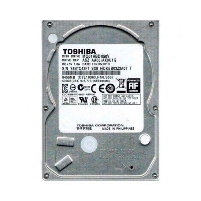 Накопитель HDD 2.5" SATA 500GB Toshiba 5400rpm 8MB (MQ1ABD050V) Ref