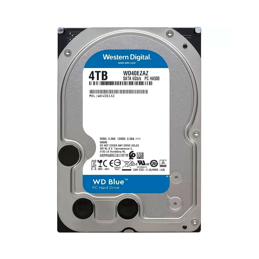 Накопичувач HDD SATA 4.0TB WD Blue 5400rpm 256MB (WD40EZAZ)