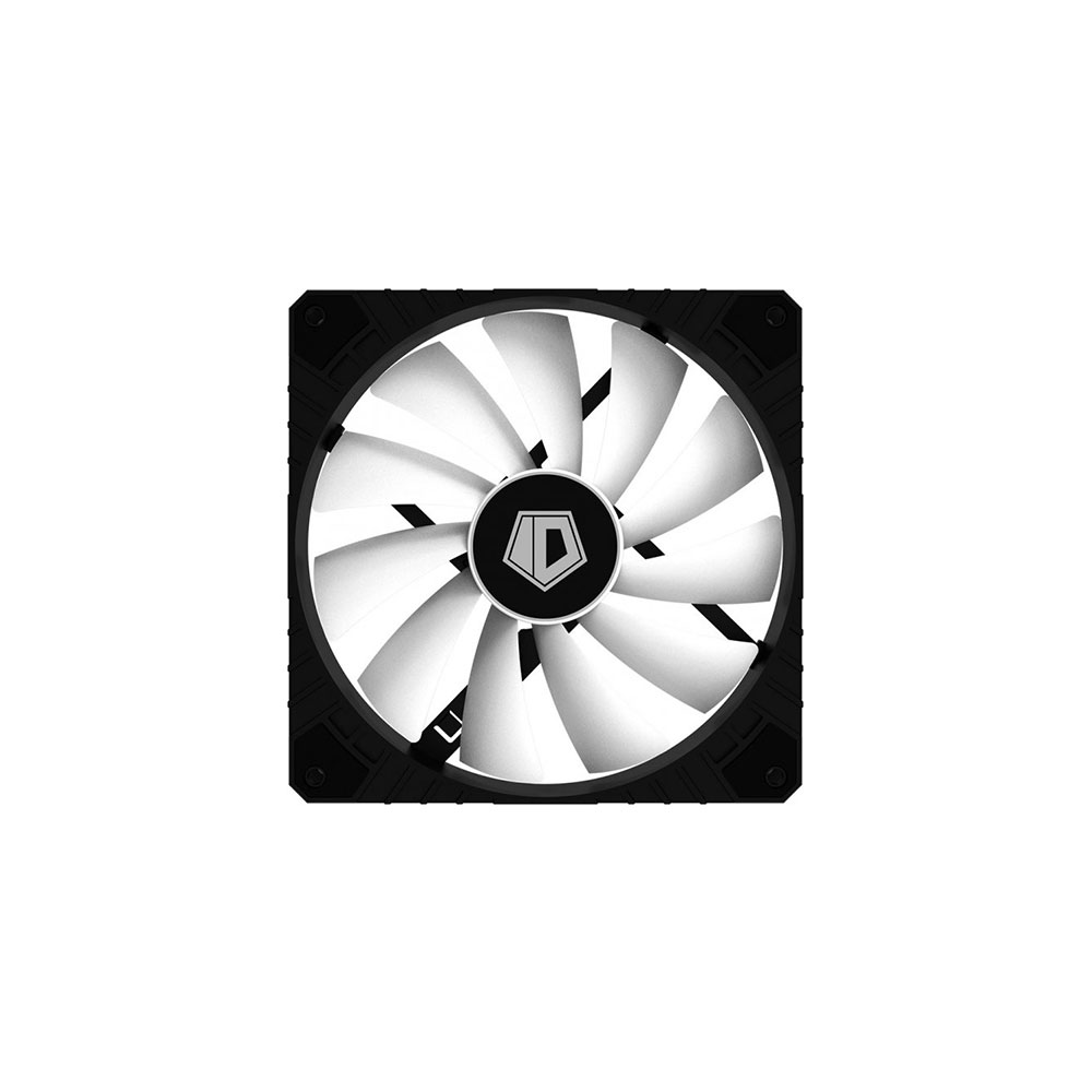 Вентилятор ID-Cooling WF-14025-XT, 140x140x25мм, 4-pin PWM, чорний з білим