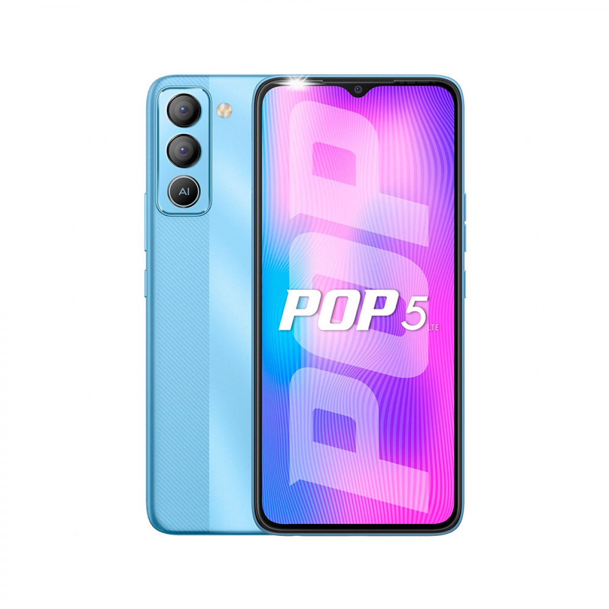 Смартфон Tecno Pop 5 LTE (BD4i) 3/32Gb Dual Sim Ice Blue (4895180777356) |  Wintik