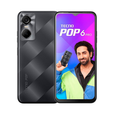 Смартфон Tecno Pop 6 Pro (BE8) 2/32GB Dual Sim Polar Black (4895180785511)